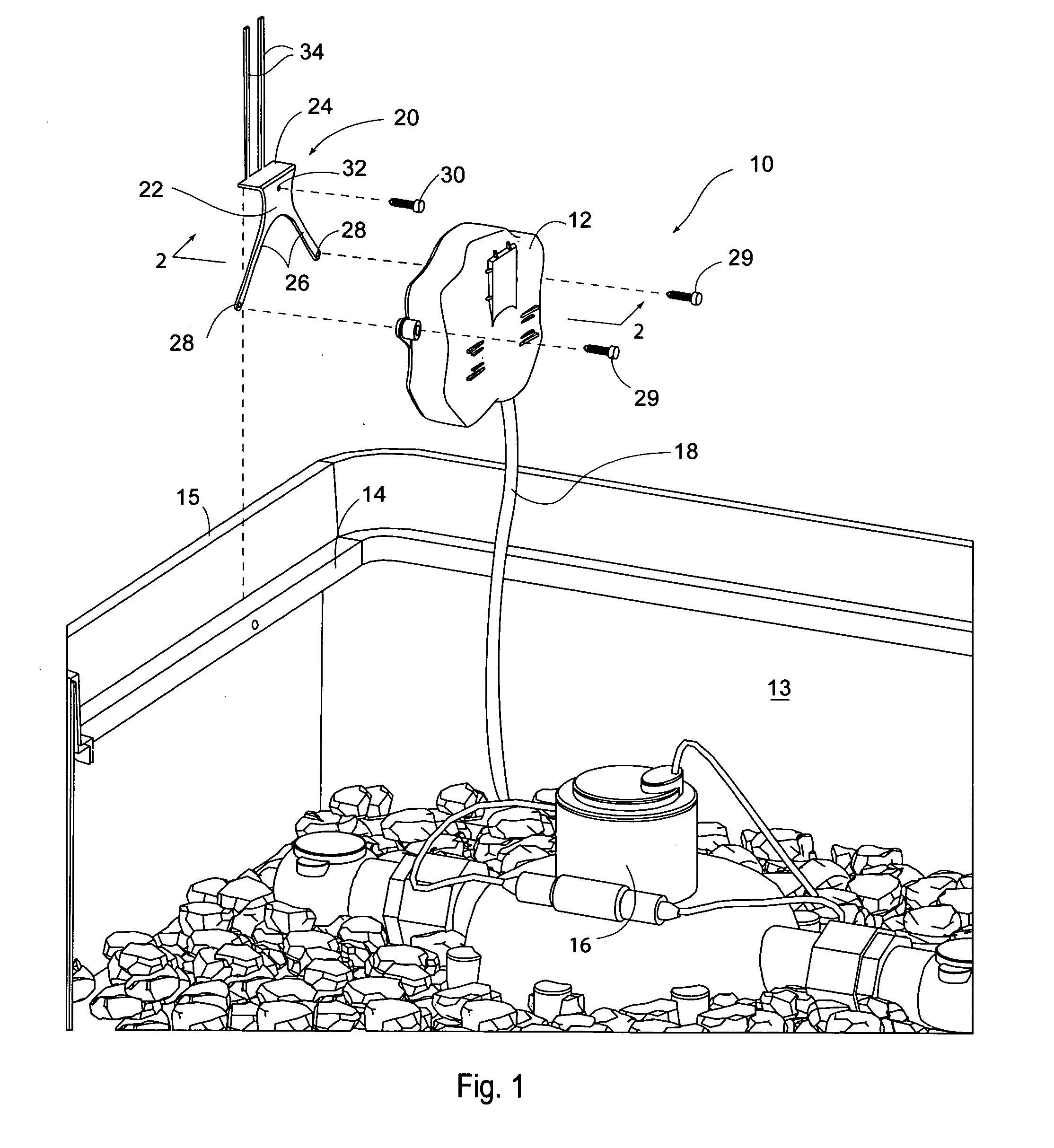 Bracket for mounting a utility meter transponder