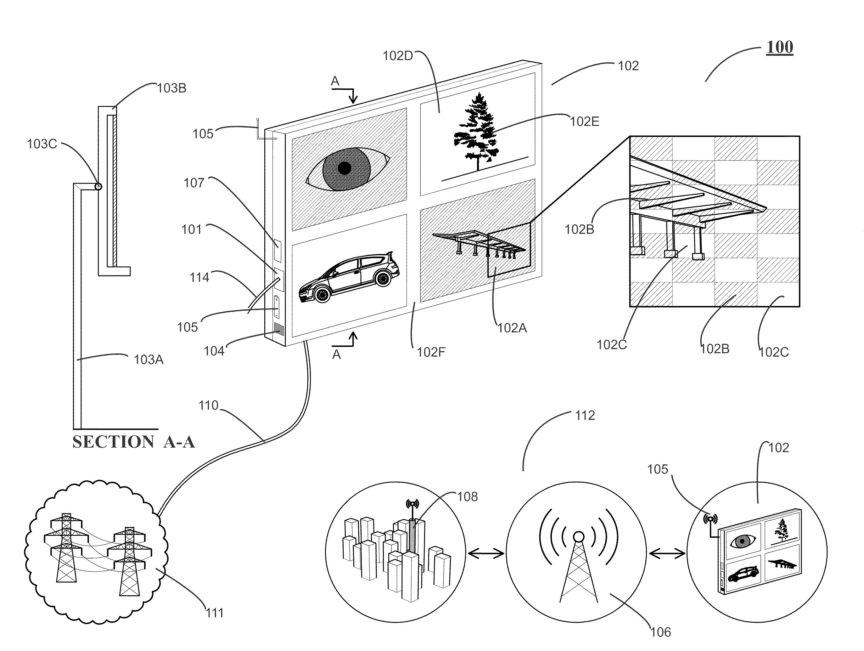 Solar Power Generation Display Assembly and Method for Providing Same