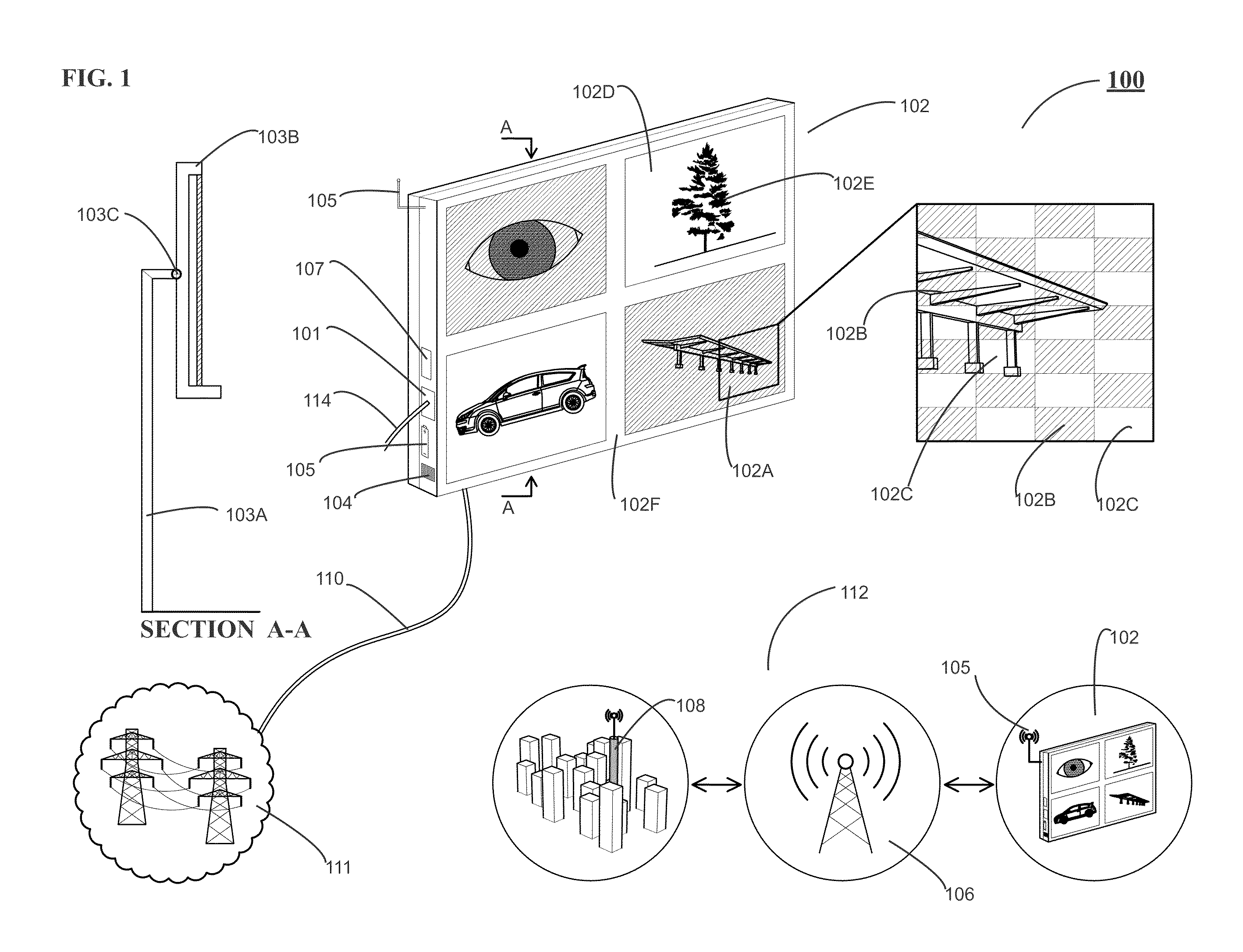 Solar Power Generation Display Assembly and Method for Providing Same