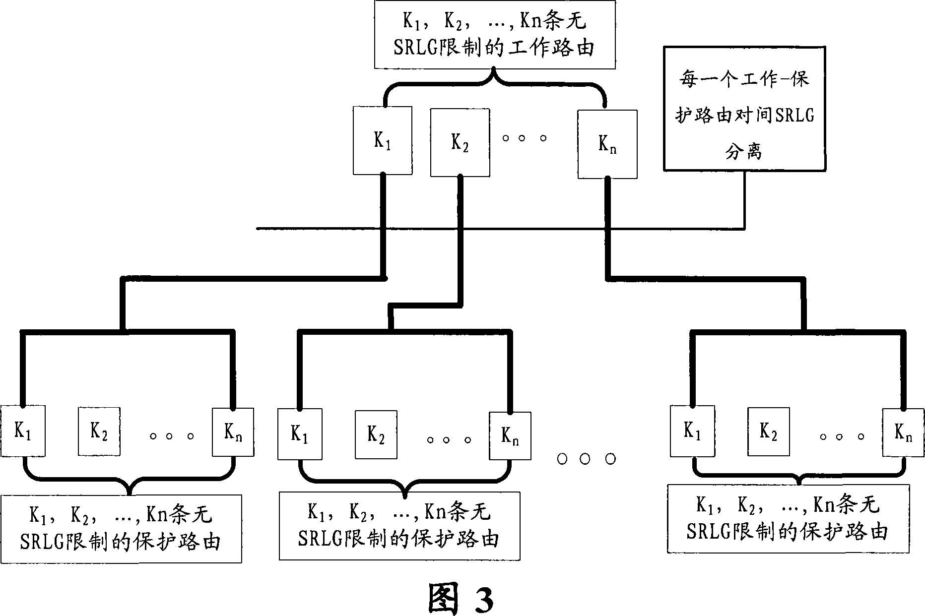 Business combing method and device for ASON special protection