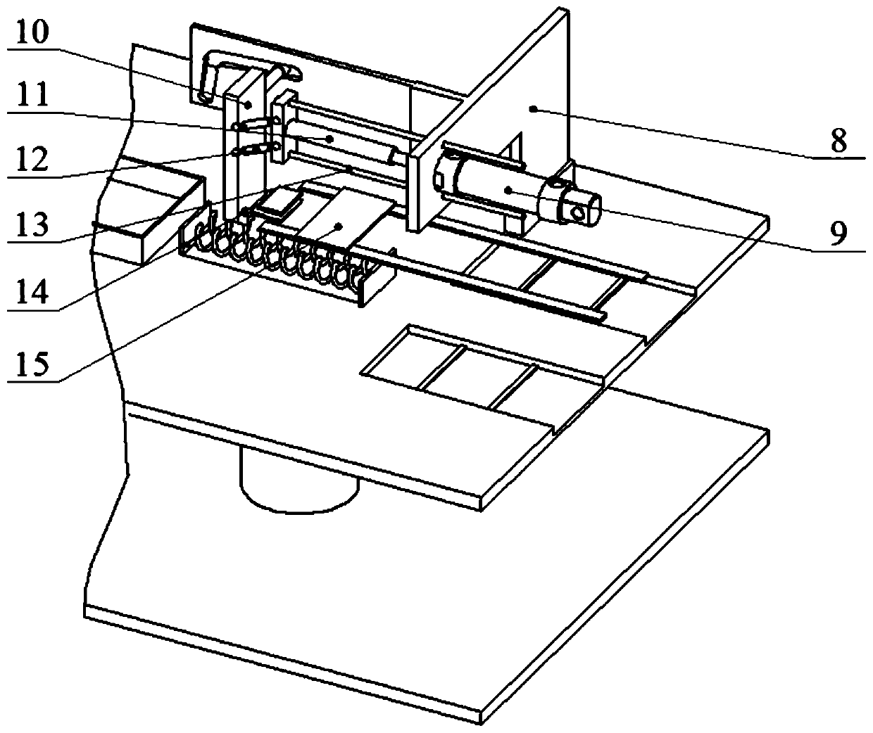 A medical slide assembly device