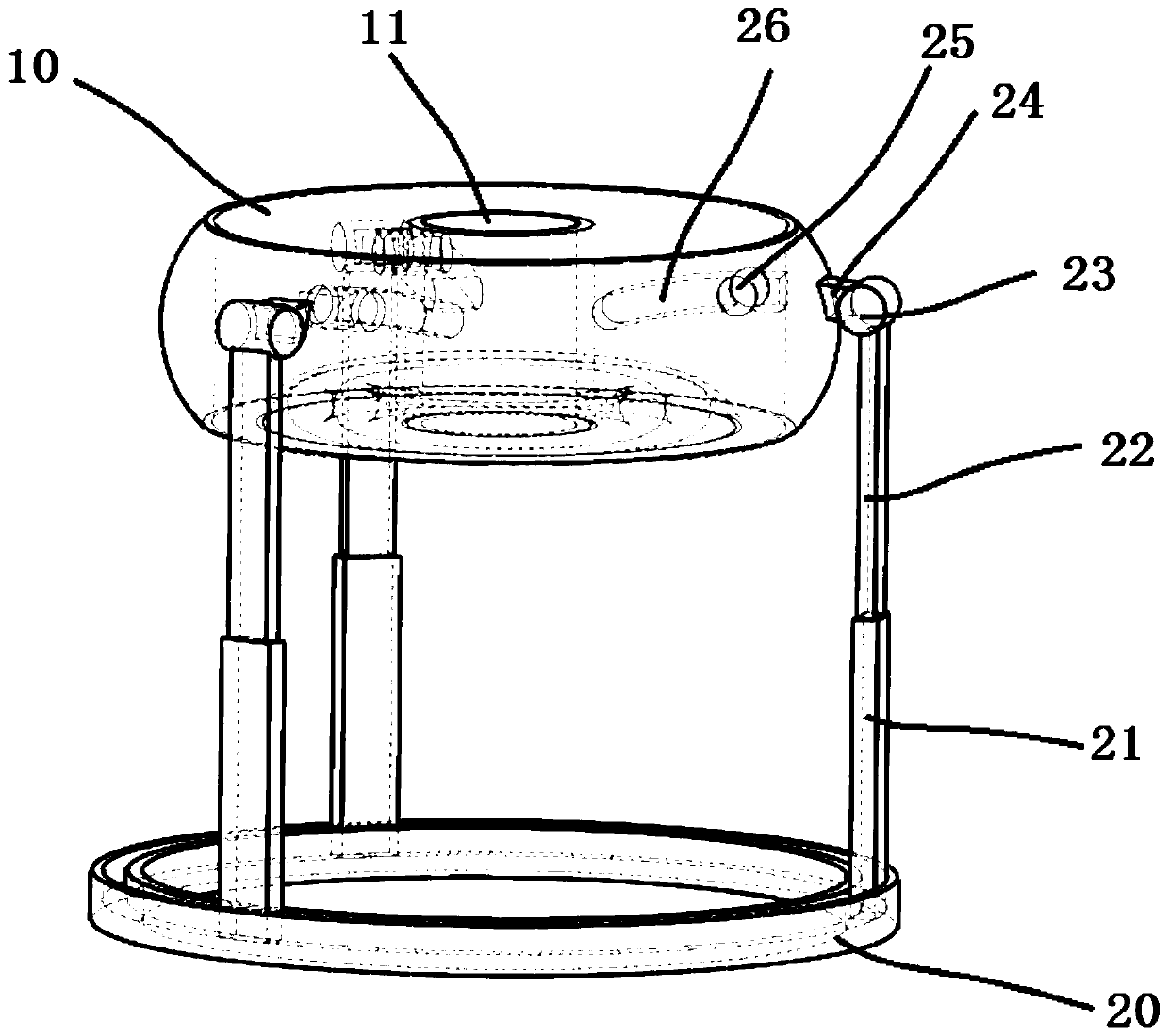 Protection device of omnidirectional motion platform