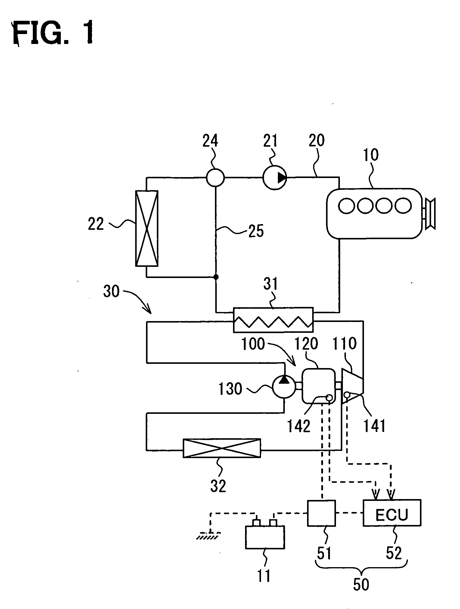 Fluid machine for Rankine cycle