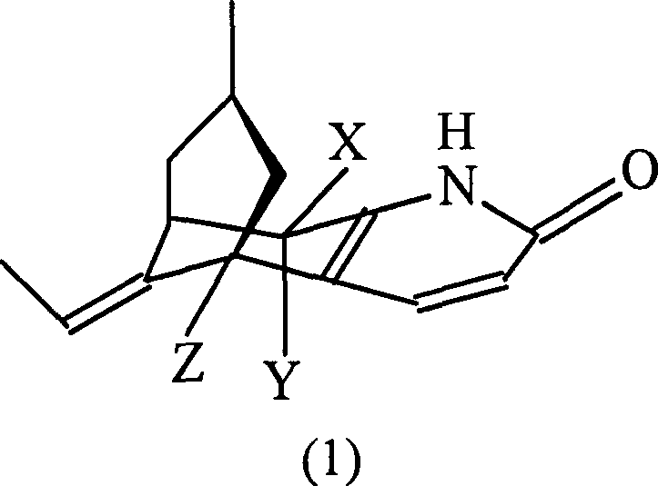 Targeted preparation via nose to brain of Huperzine and its derivant or its salt