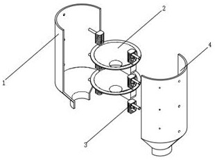 A latex powder spray drying tower