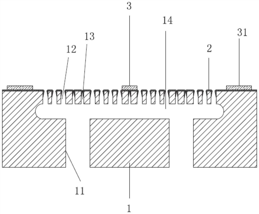 MEMS silicon-based pore cavity atomizing core and manufacturing method thereof