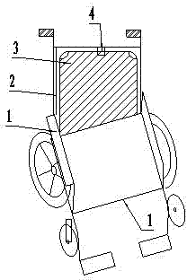 Wheelchair with stretcher