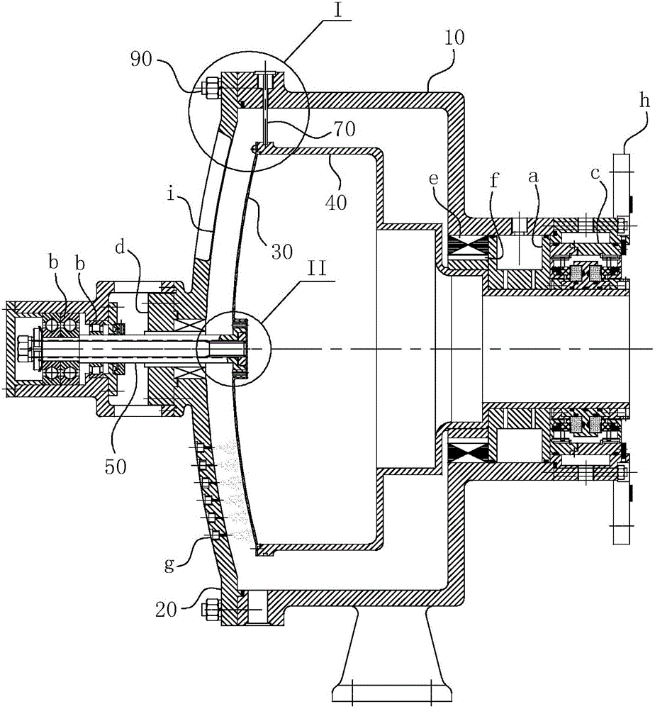 High-speed rotating cooling machine with structure for quickly disassembling and assembling target piece