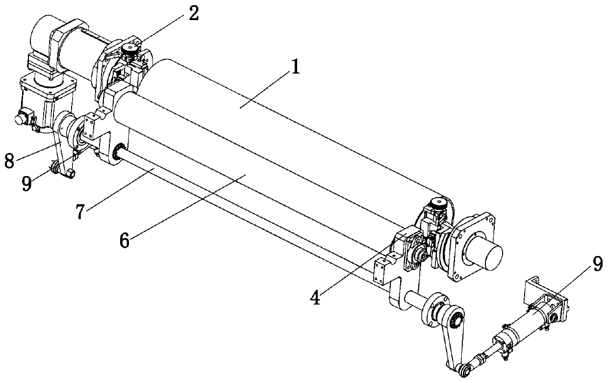 Pressure roller gap adjustment device