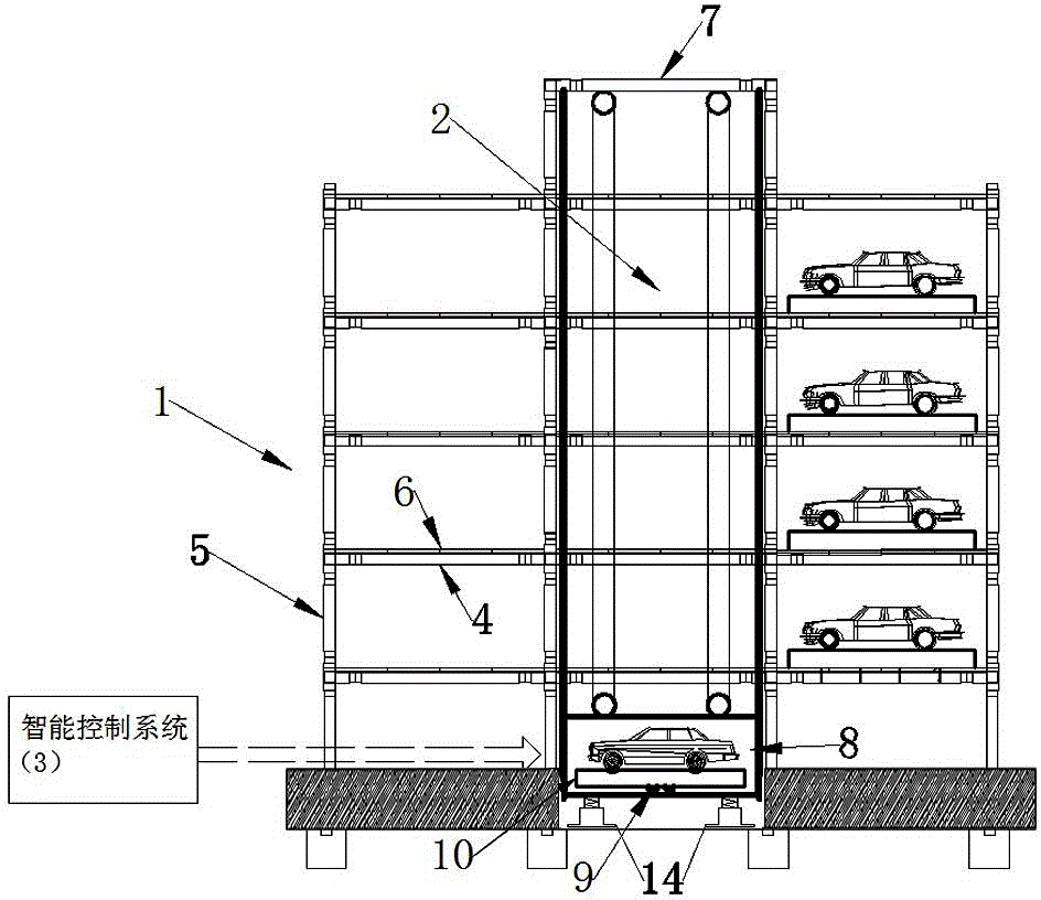 Tower type garage