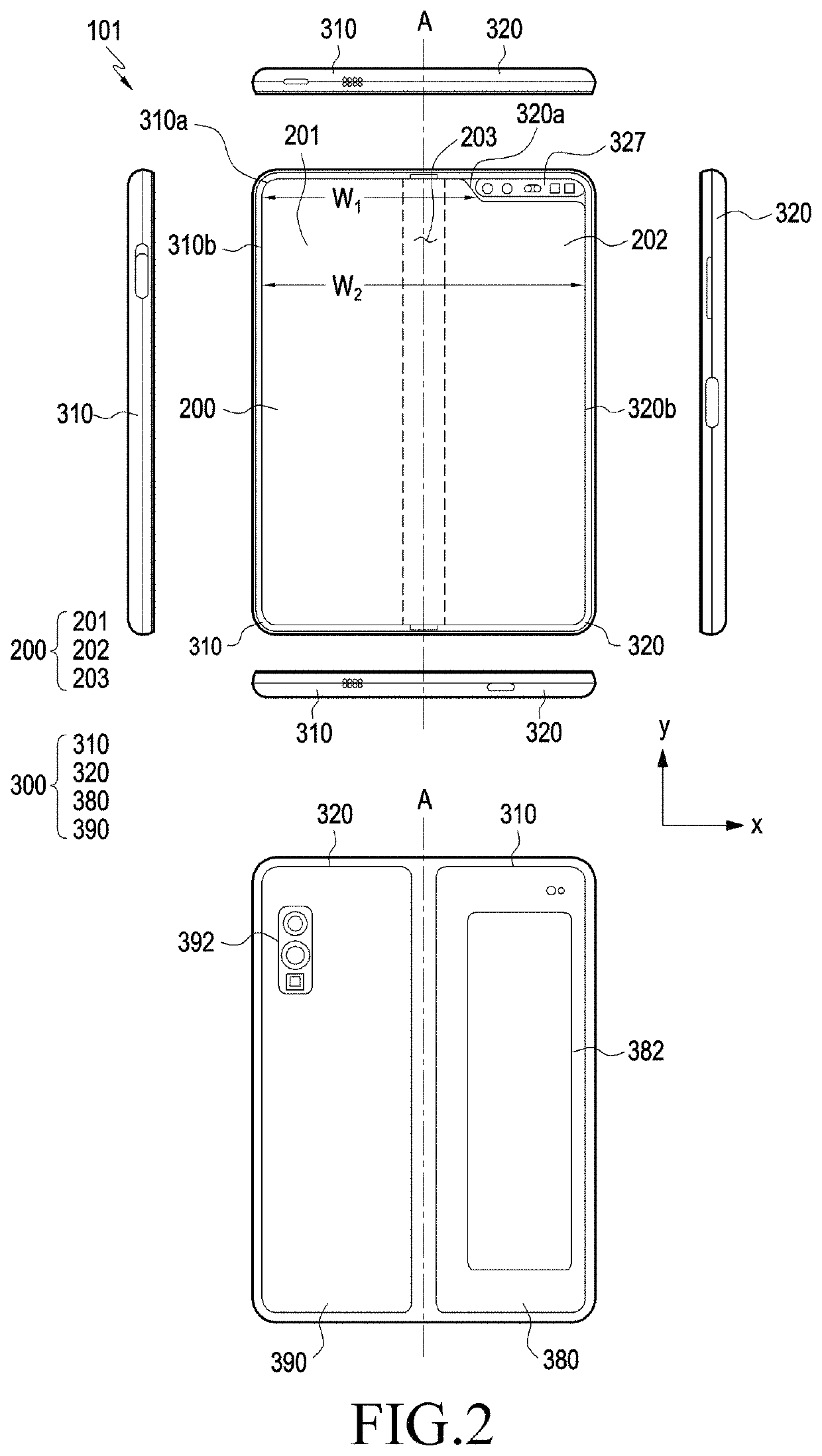 Foldable electronic device including hidden damper