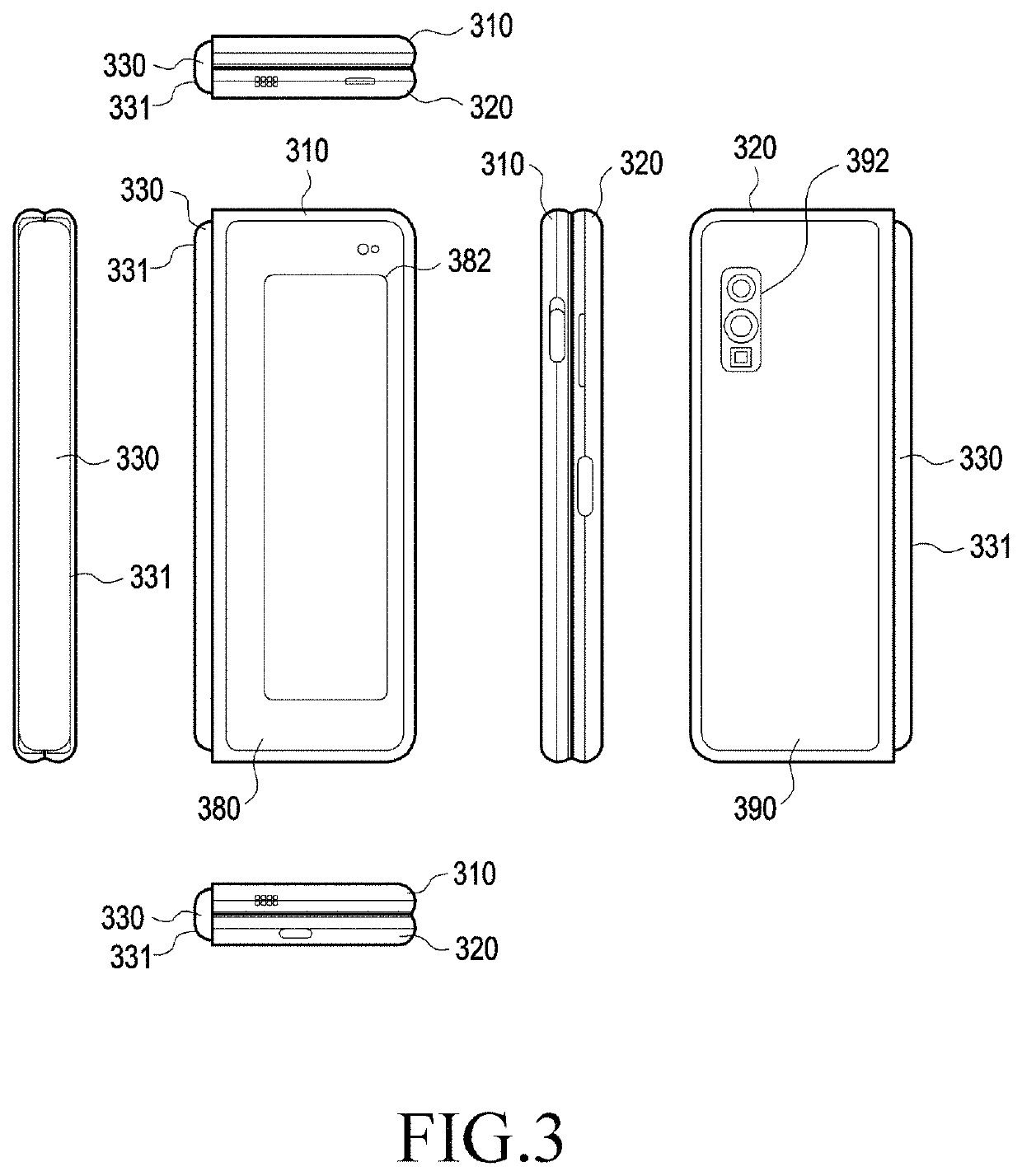 Foldable electronic device including hidden damper