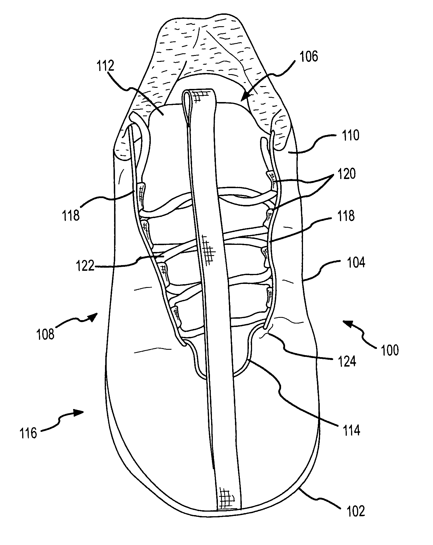 Reduced skin abrasion shoe