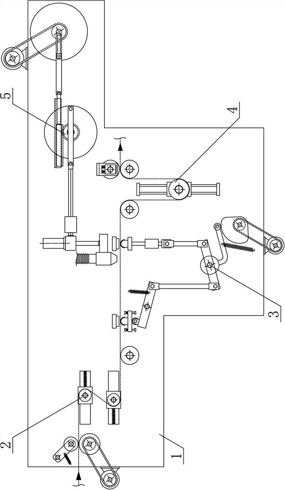 A conveying and absorbing device for melt-blown cloth production