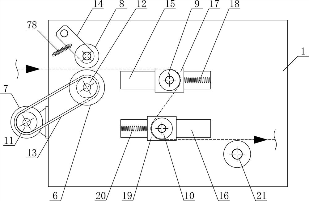 A conveying and absorbing device for melt-blown cloth production