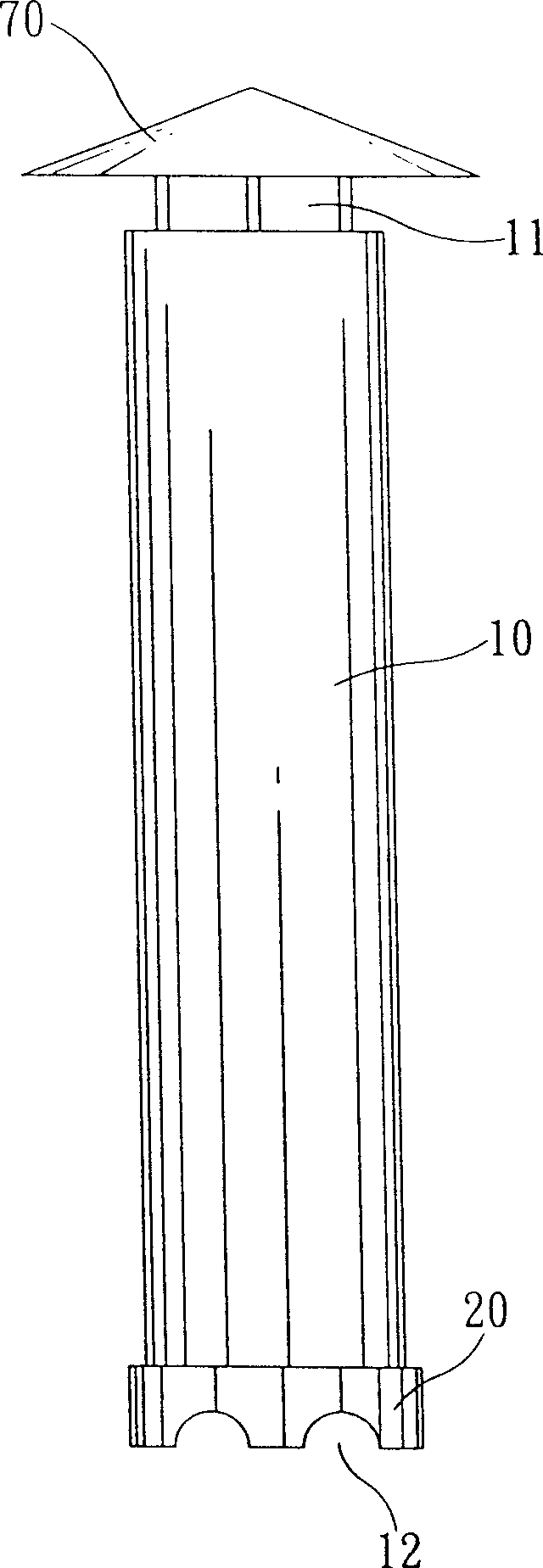 Chimney type wind-driven generator