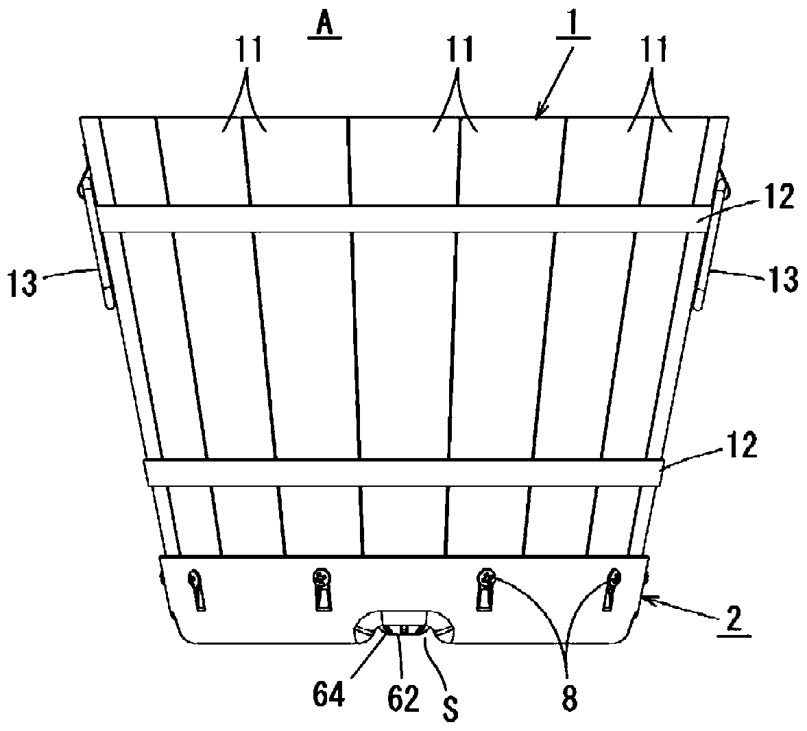 Flowerpot bottom member and flowerpot using the same