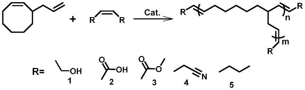 A kind of preparation method of end-group functionalized hyperbranched polyolefin