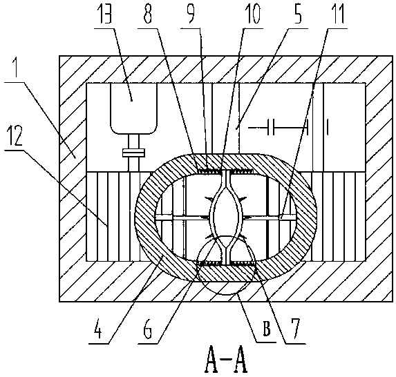 Kernel separating mechanism of mango slicing machine