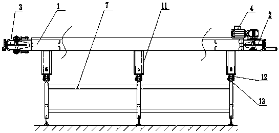 Beverage bottle conveying device