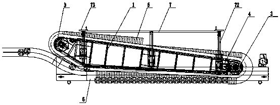 Beverage bottle conveying device