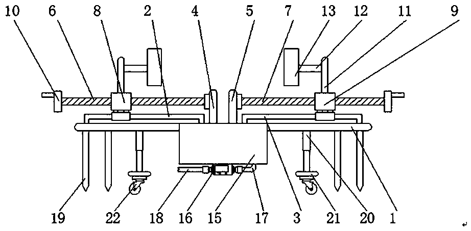 Righting device for Chinese yew planting