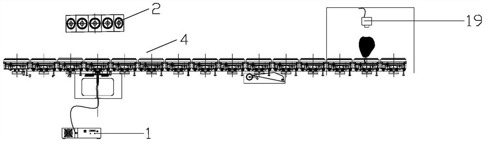 Online fruit detection device and use method thereof