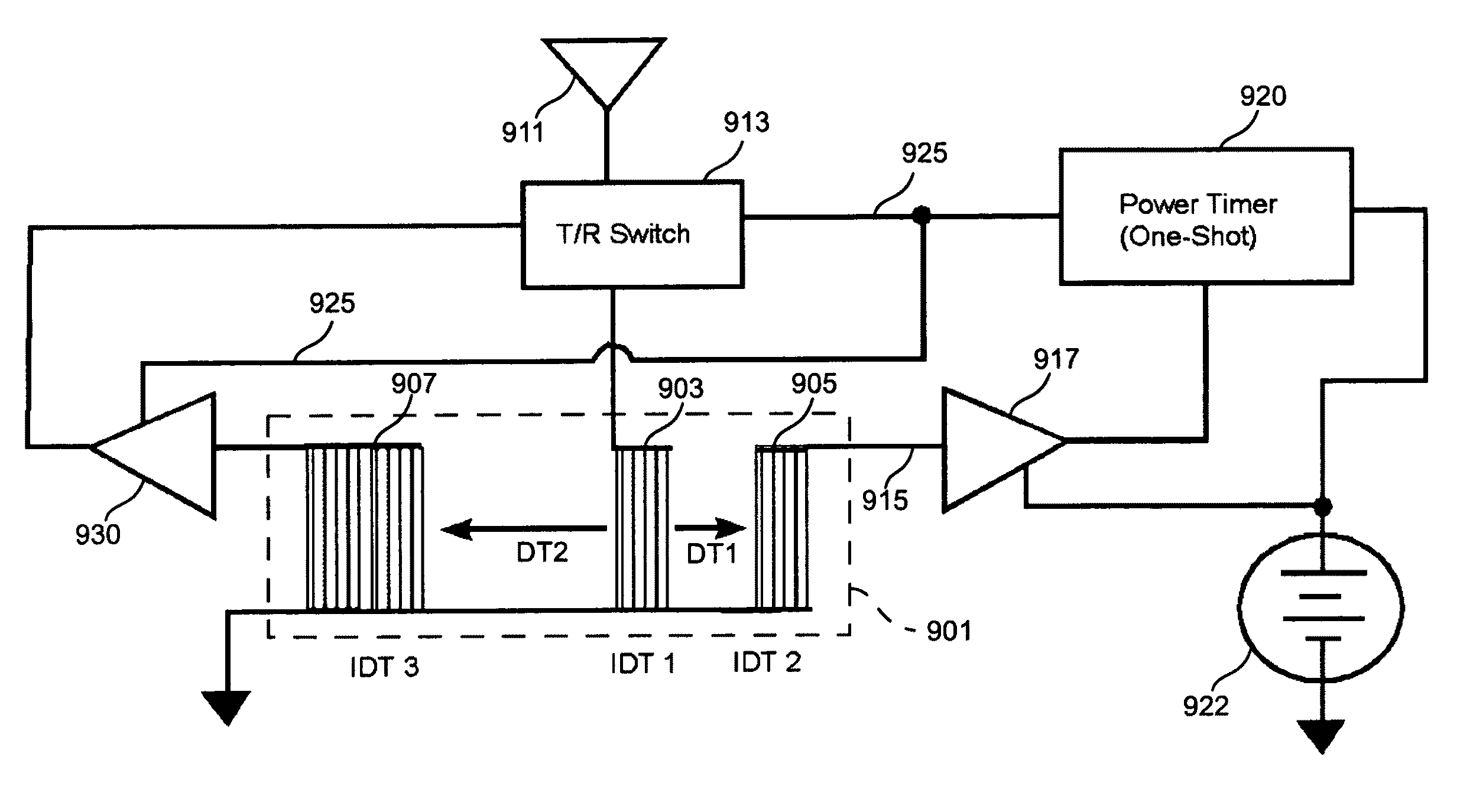 Real-time ranging and angle measurements using radar and surface acoustic wave transponders