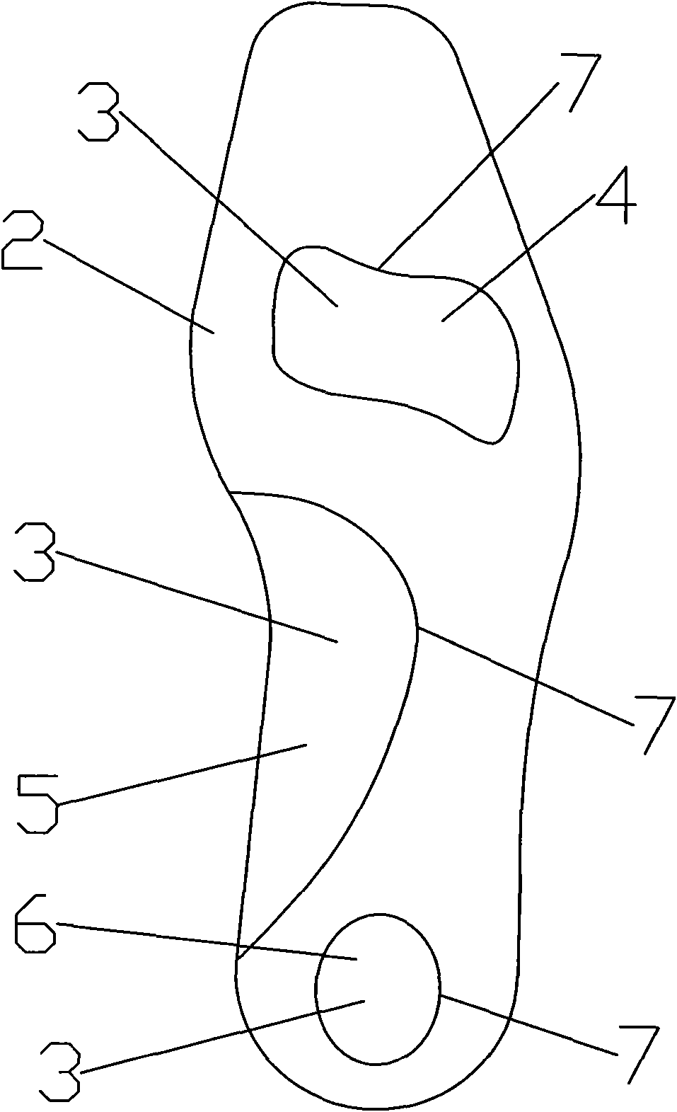 Shoe pad capable of balancing pressure of sole