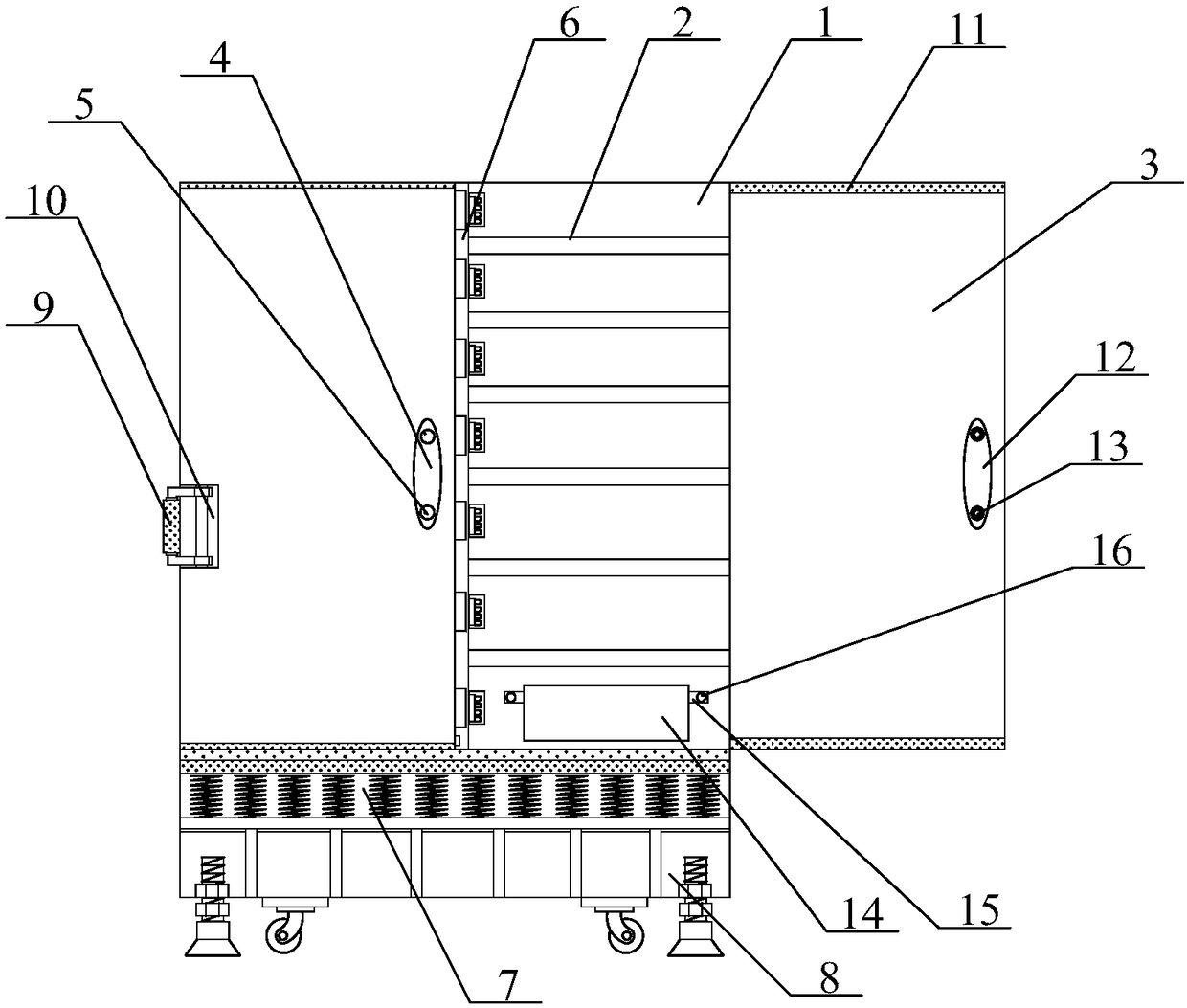 Movable file cabinet for enterprise management