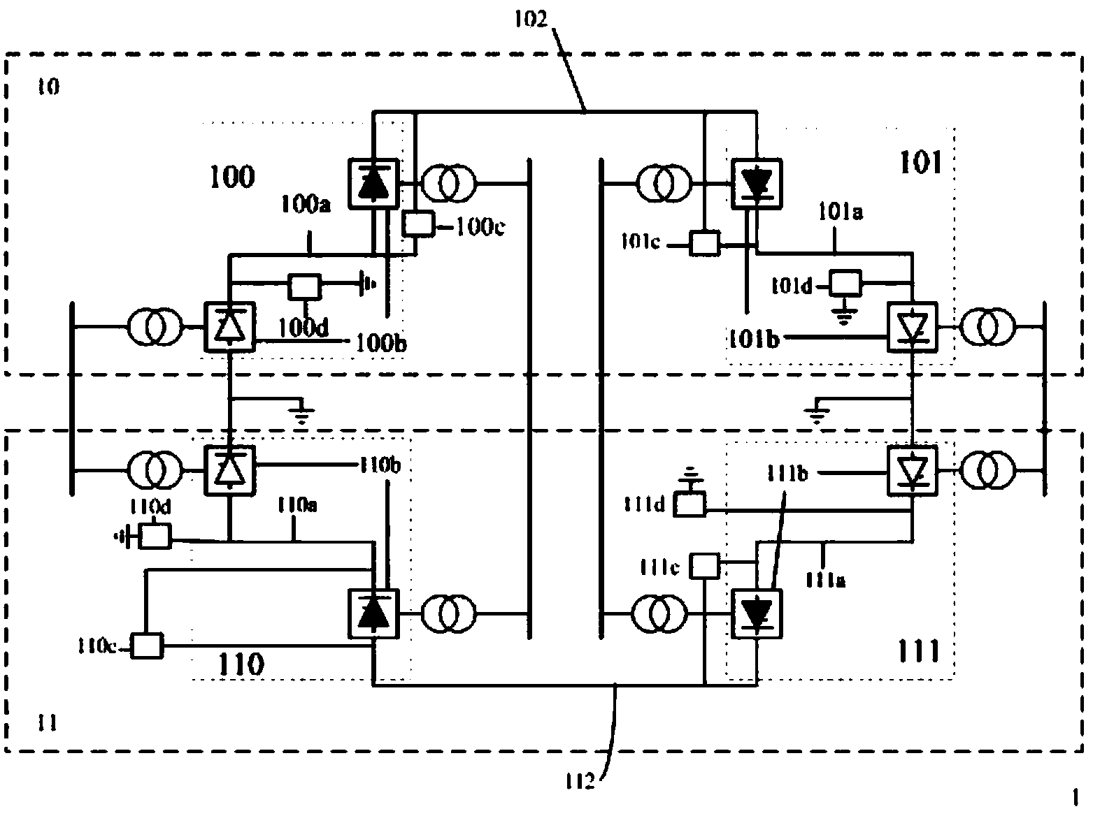 Series multi-terminal direct-current power transmission system