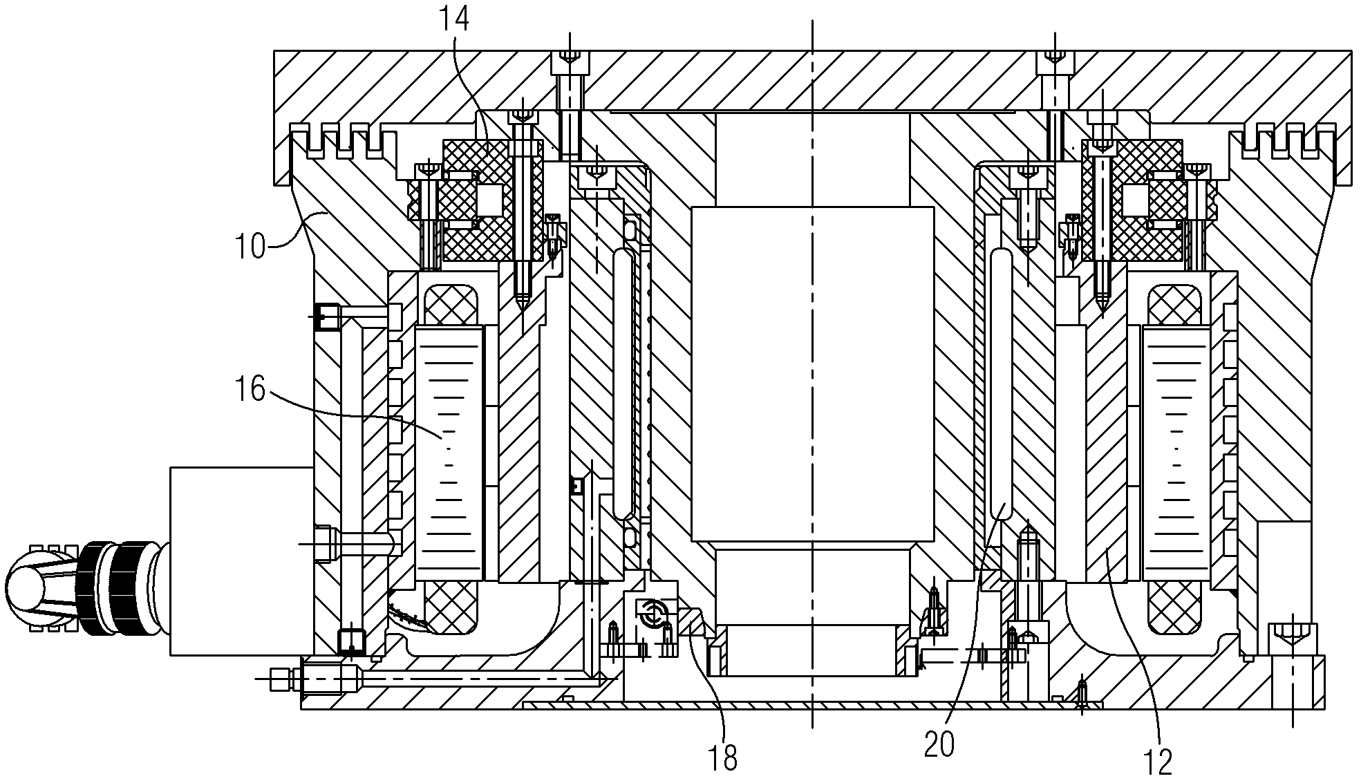 Multi-interface bearing and rotating device thereof