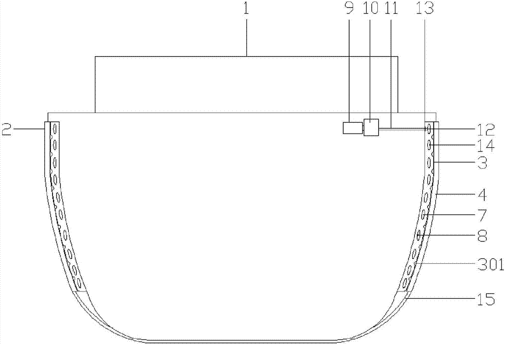 Anti-collision device provided with air cushion for lifting hull buoyancy