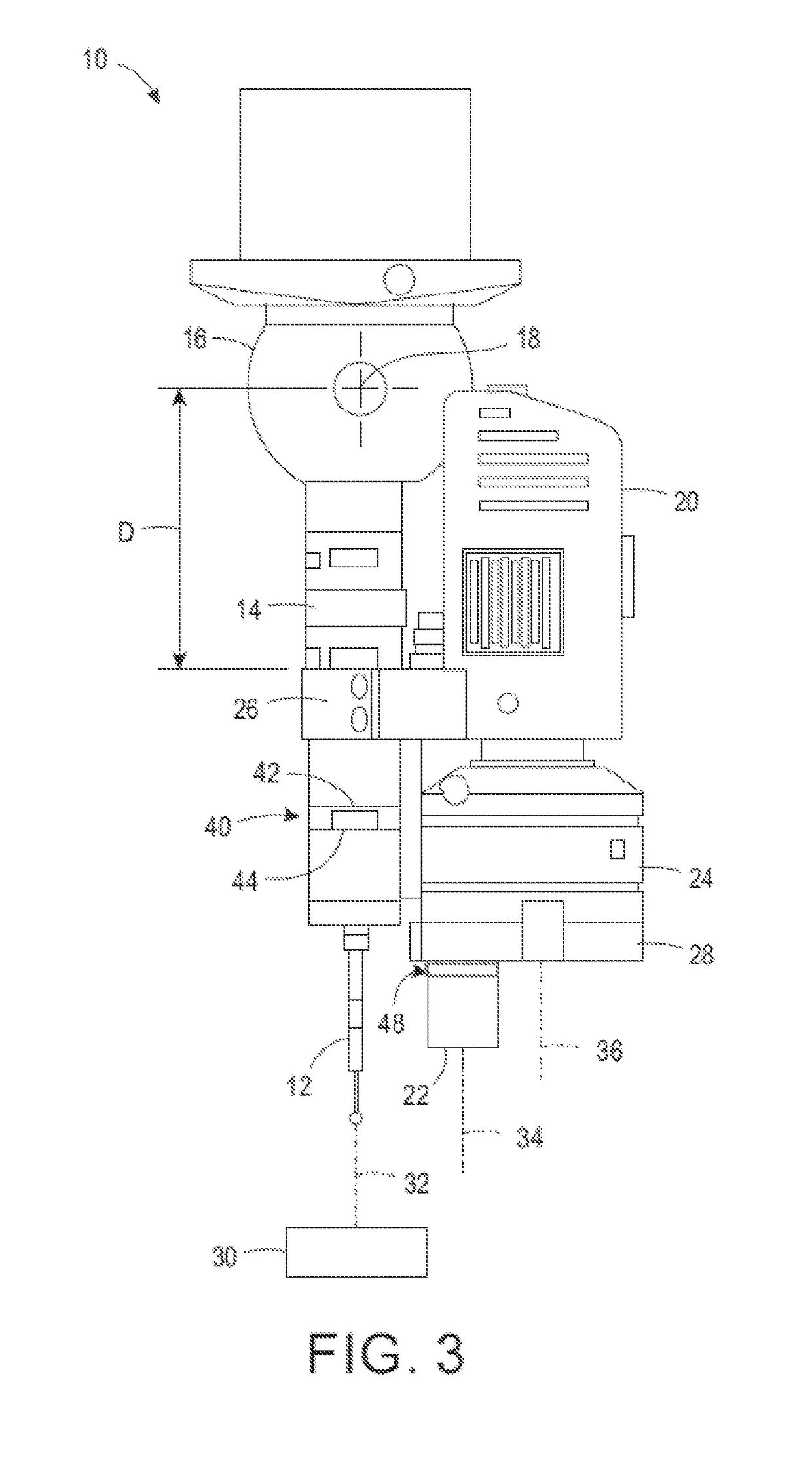 Articulated head with multiple sensors for measuring machine