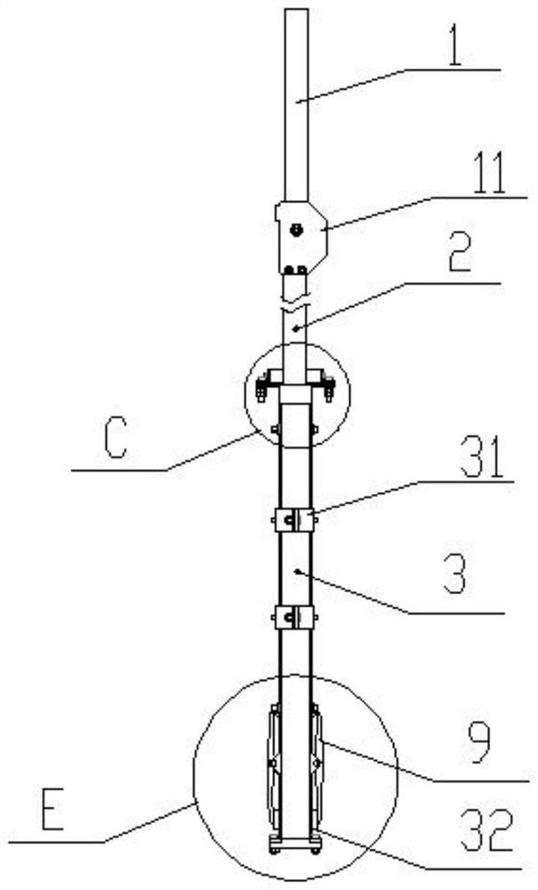 Rolling protection system for riding type mower and working method for rolling protection system