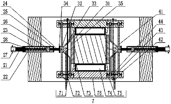 Method for simulating stressed process and load-transferring mechanism of equivalently and horizontally loaded pile