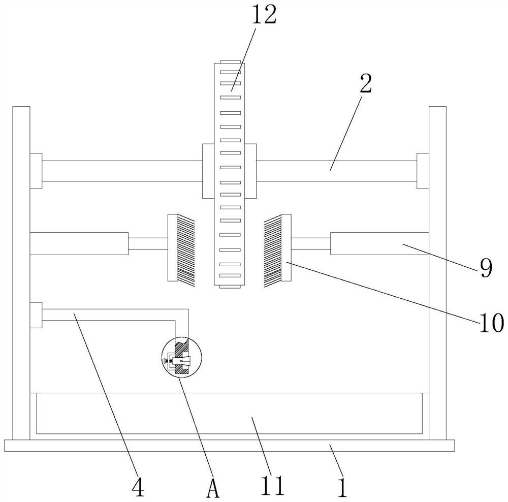 Mining machine gear surface treatment device