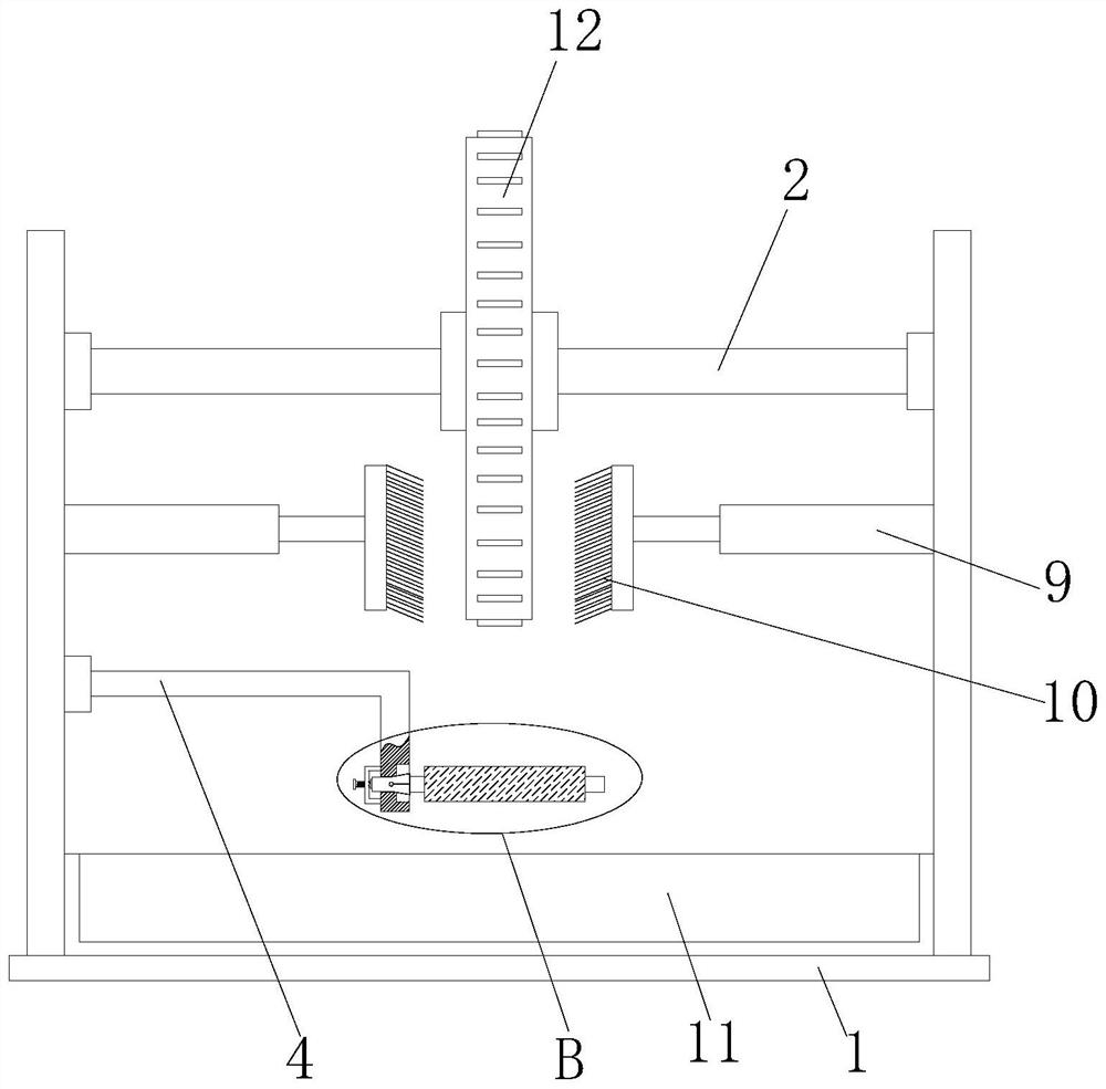 Mining machine gear surface treatment device