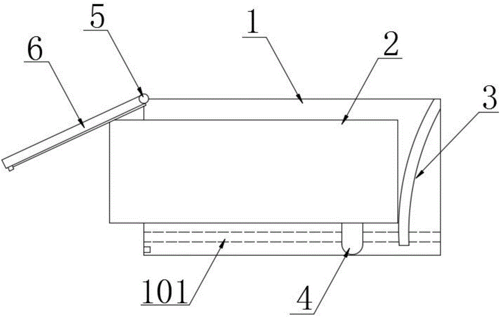 Drawable computer hardware interface with dustproof cover