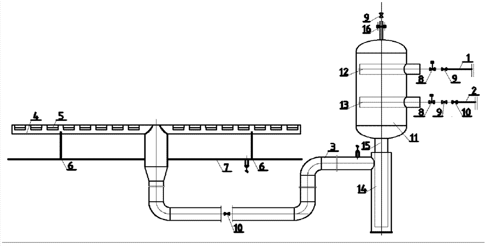 Steam turbine condenser water-supplementing and deoxidizing system