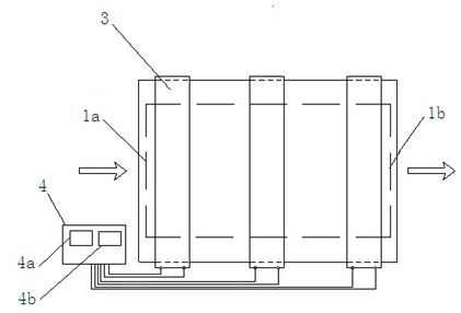 An electromagnetic heating FRP profile pultrusion machine