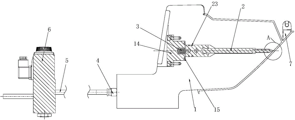 Air blowing device for mold forming part