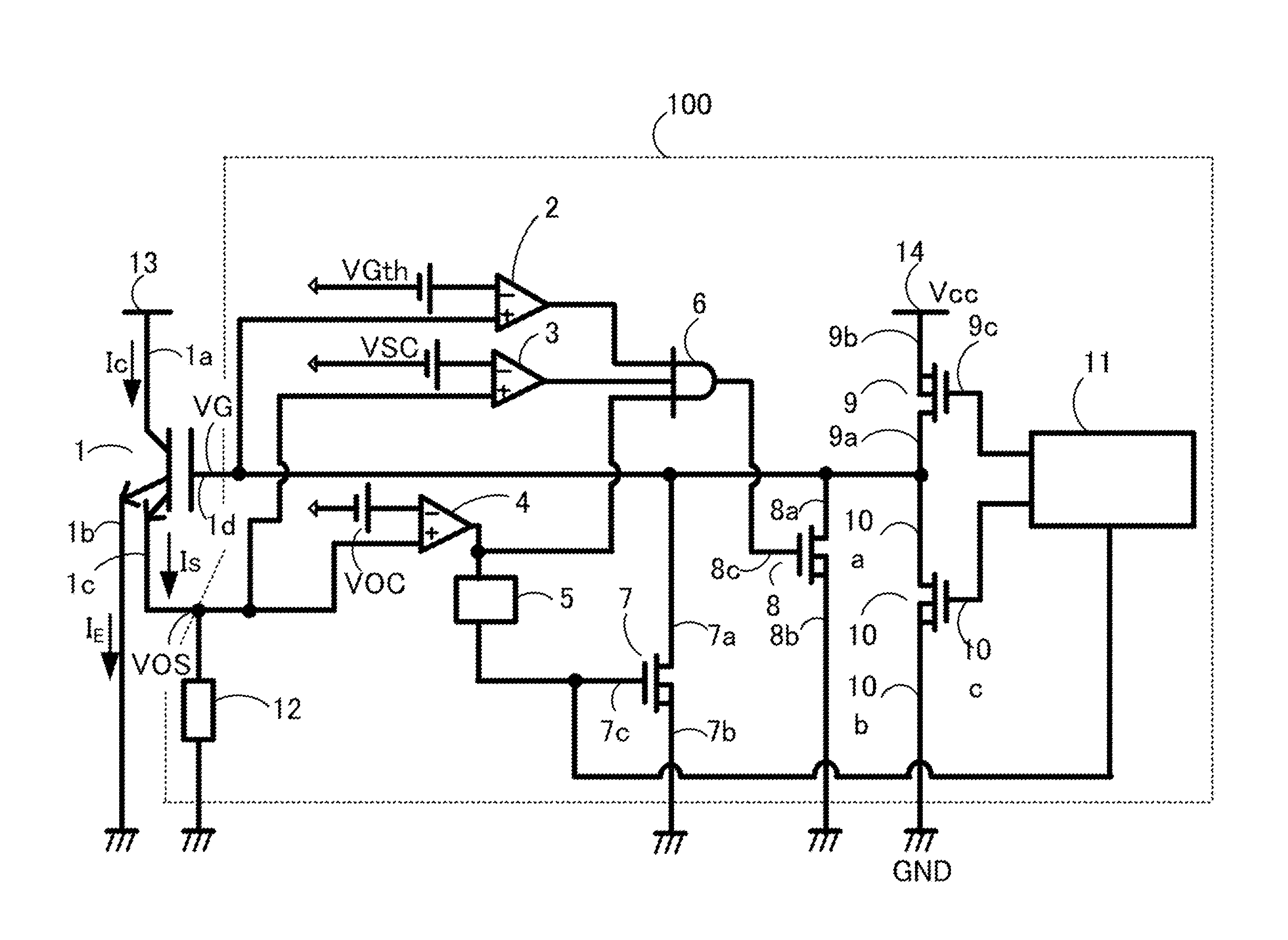 Gate driving circuit for power semiconductor element