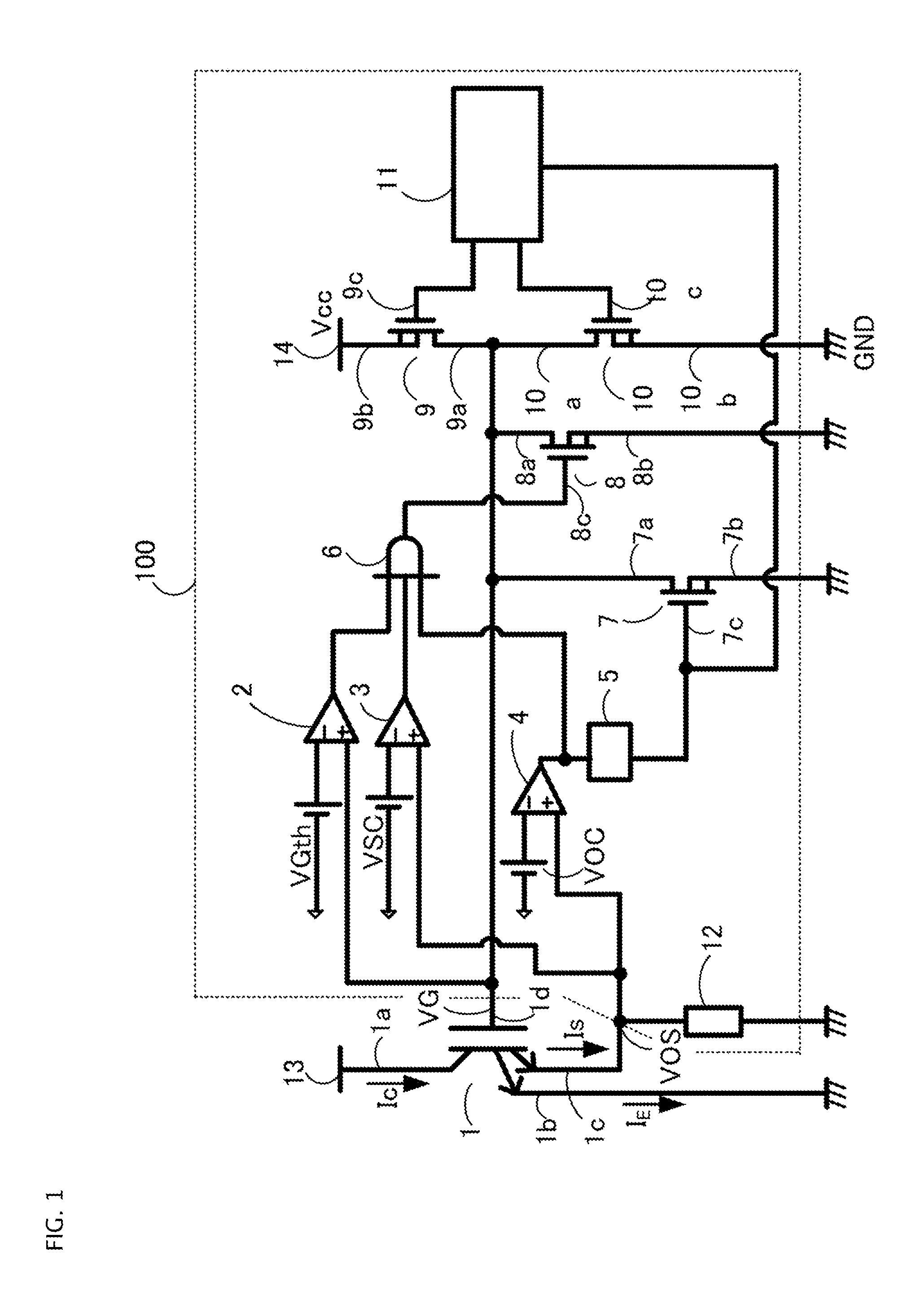 Gate driving circuit for power semiconductor element