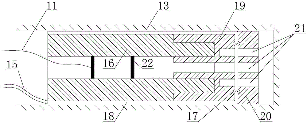 Visual uniformly-distributed hydraulic fracturing ground stress measurement device and measurement method