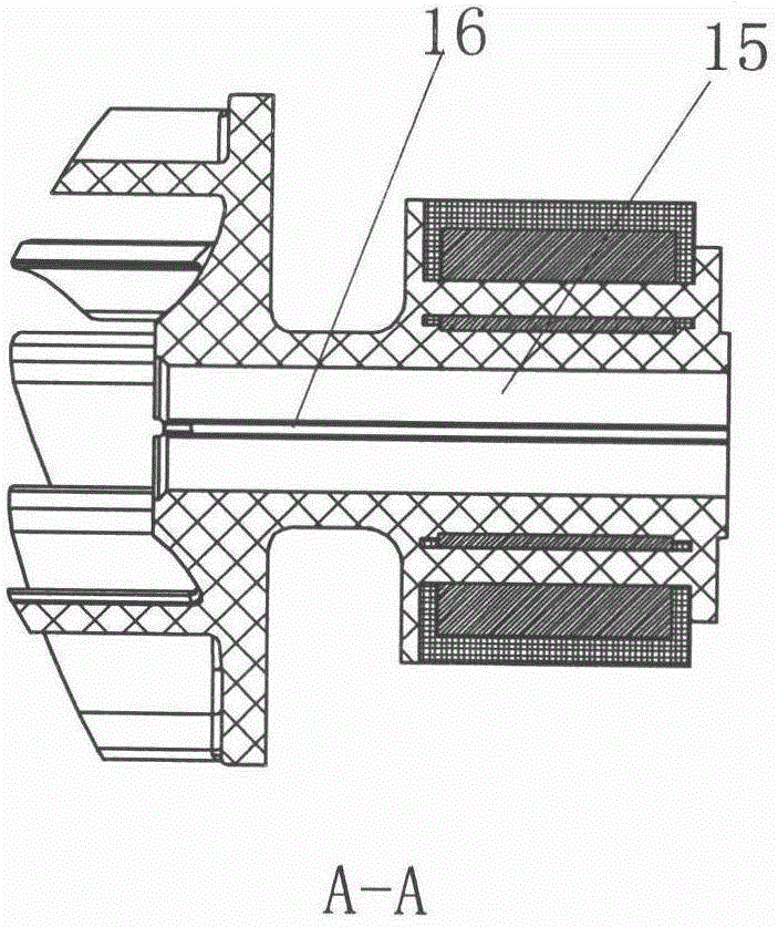 Electronic water pump for vehicles and its impeller rotor assembly