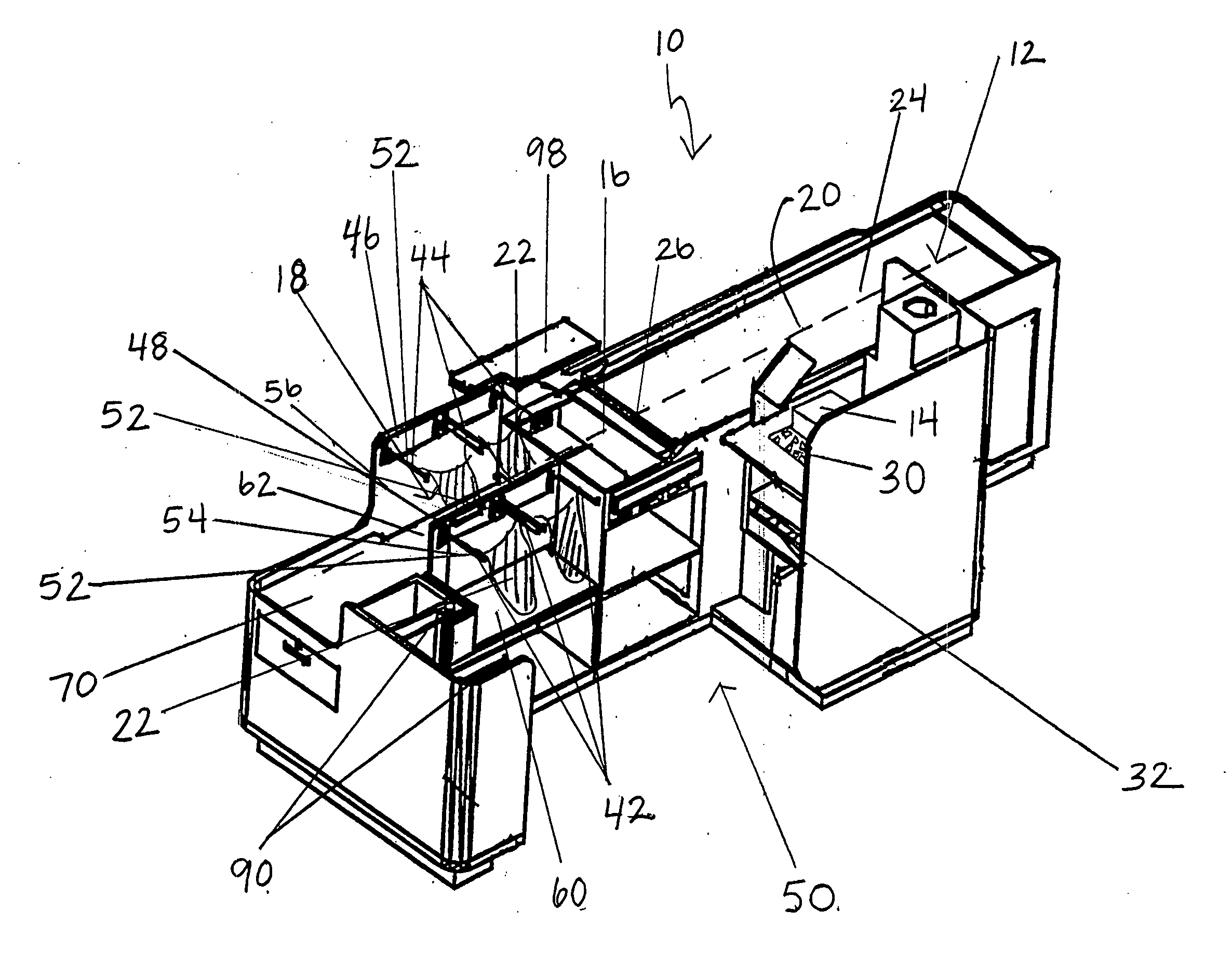 Check-out counter systems and methods