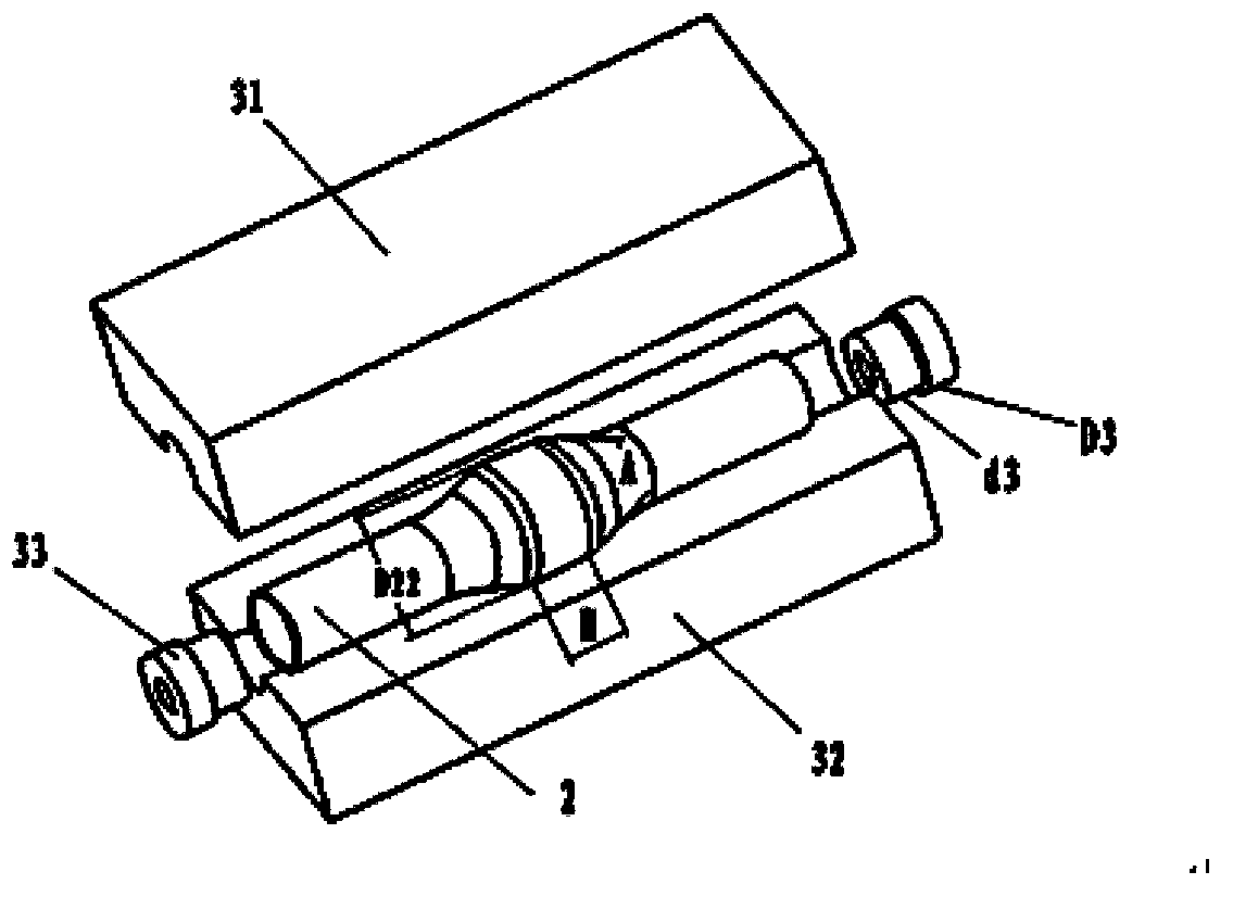 Automobile axle housing, automobile axle housing forming die and automobile axle housing forming method