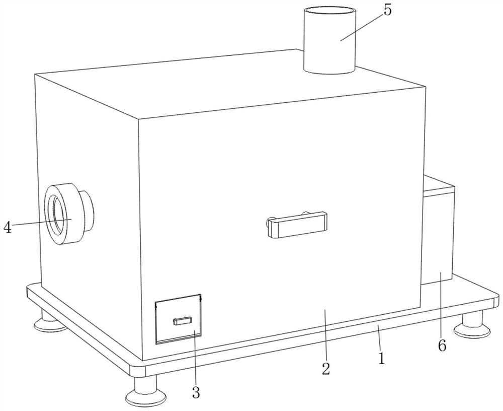 Flue gas emission detection and extraction device of desulfurization, denitrification and dust removal all-in-one machine