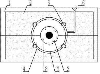 Valve sand casting mold